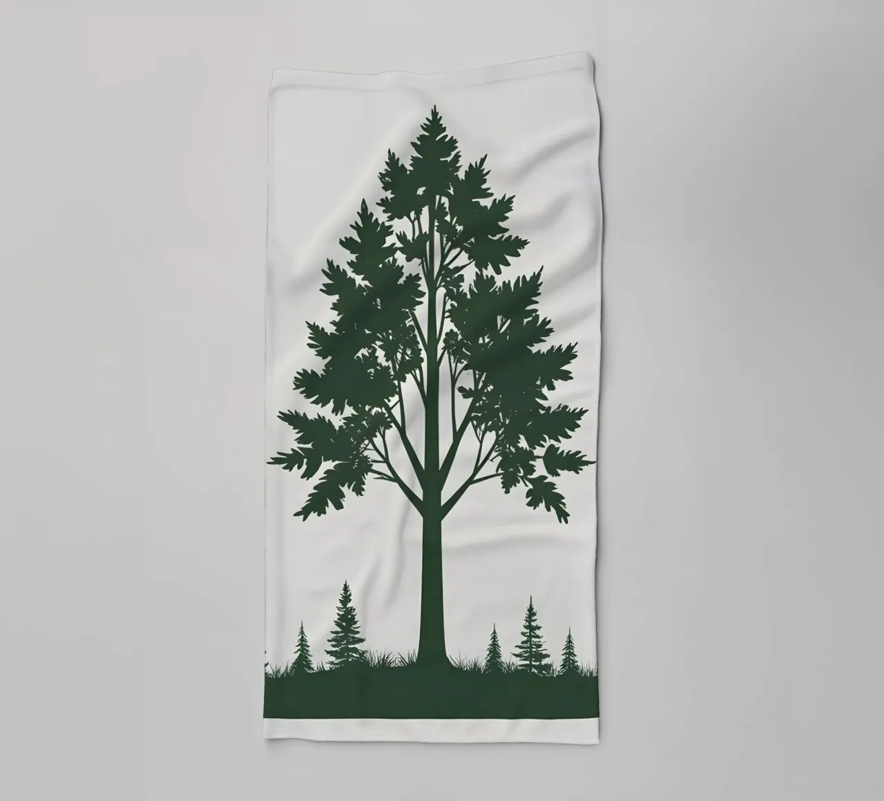 Silhouette di un singolo albero asciugamano da bagno da Botanical Gallery