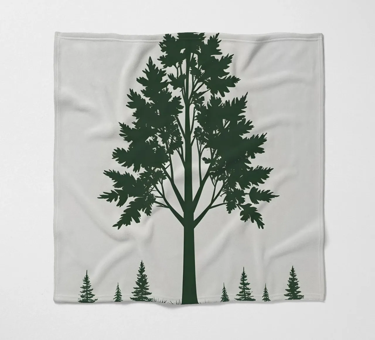Silhouette di un singolo albero coperta in pile da Botanical Gallery