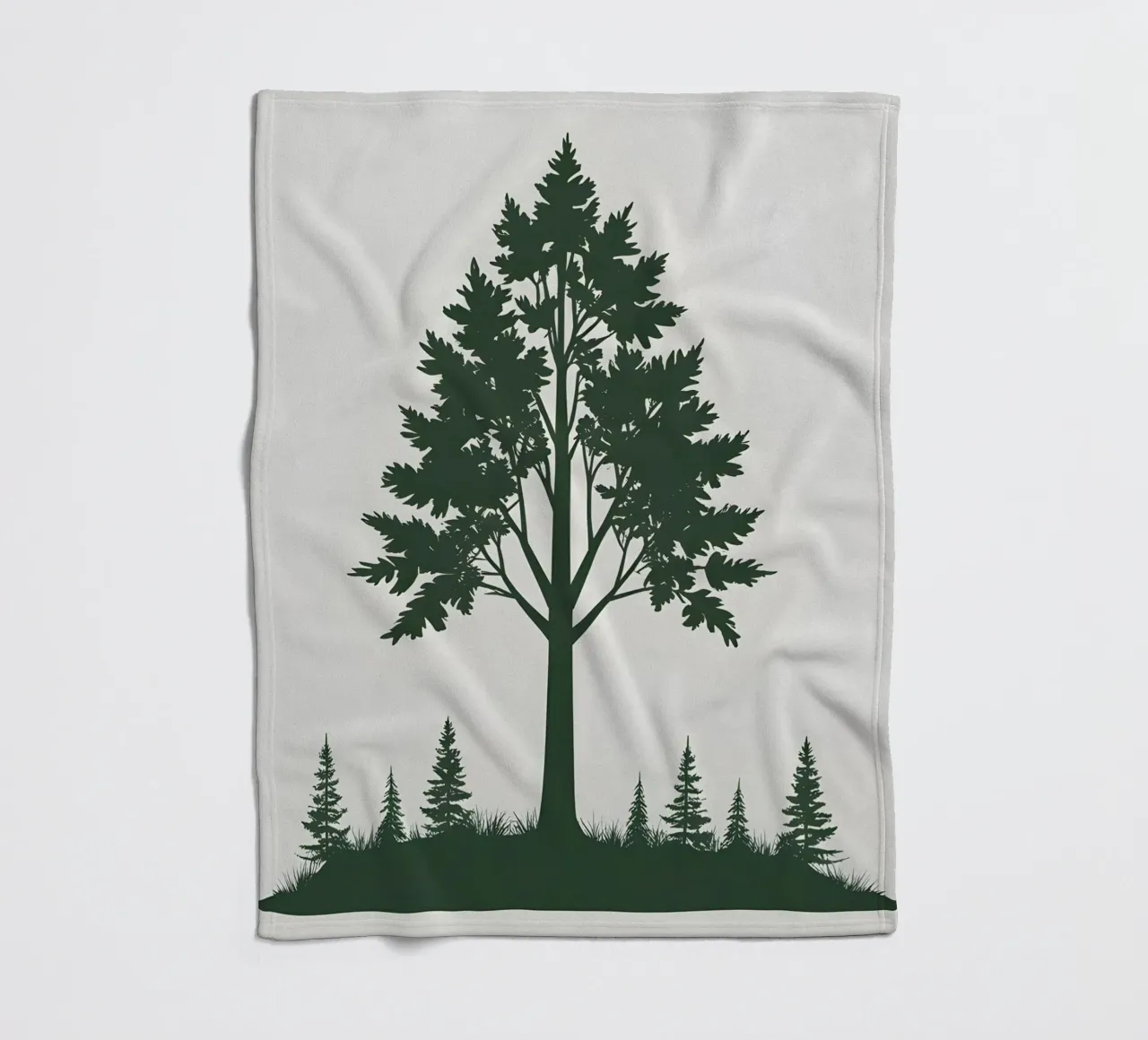 Silhouette di un singolo albero coperta in pile da Botanical Gallery