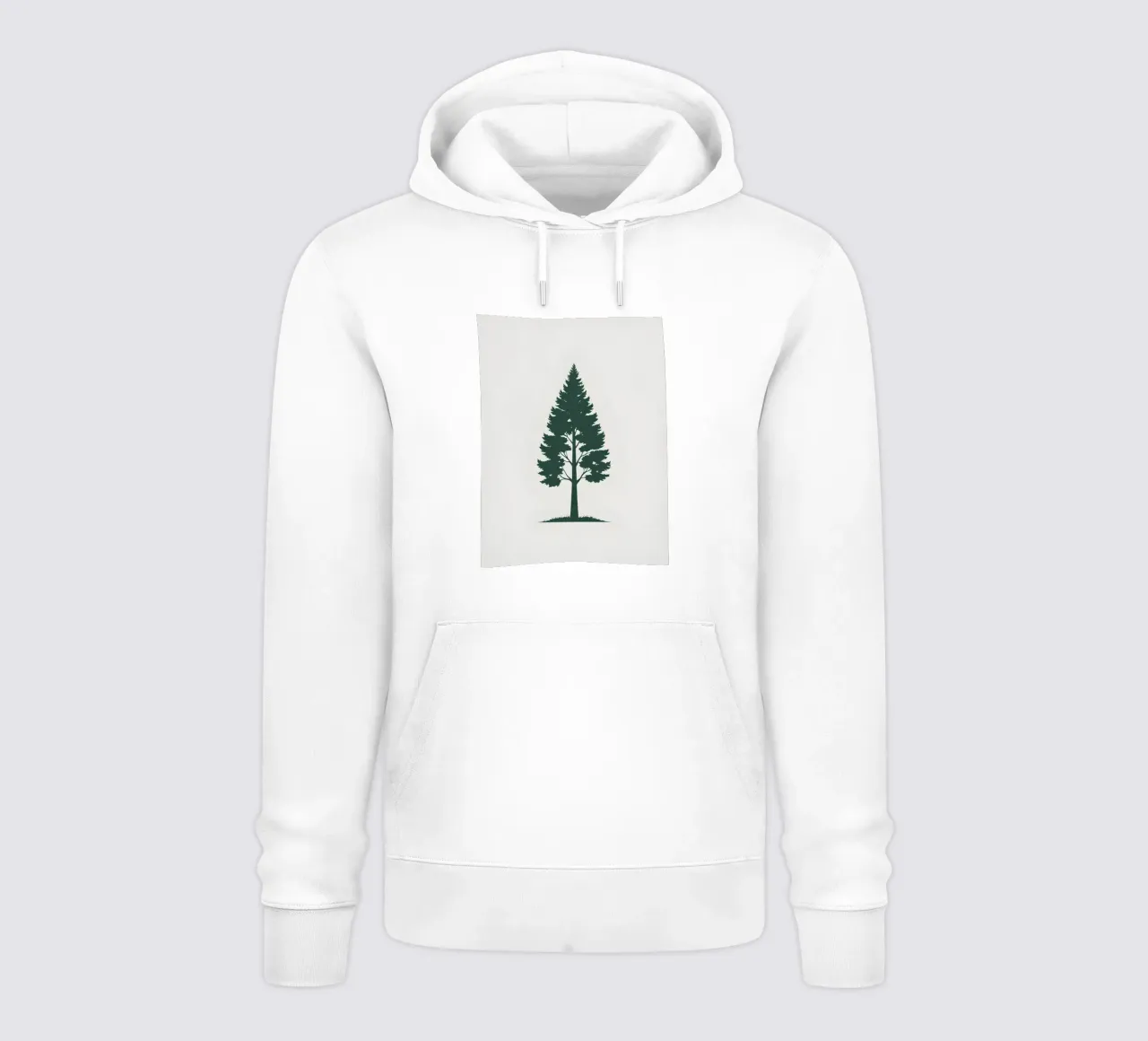 Silhouette di un singolo albero felpa con cappuccio da Botanical Gallery