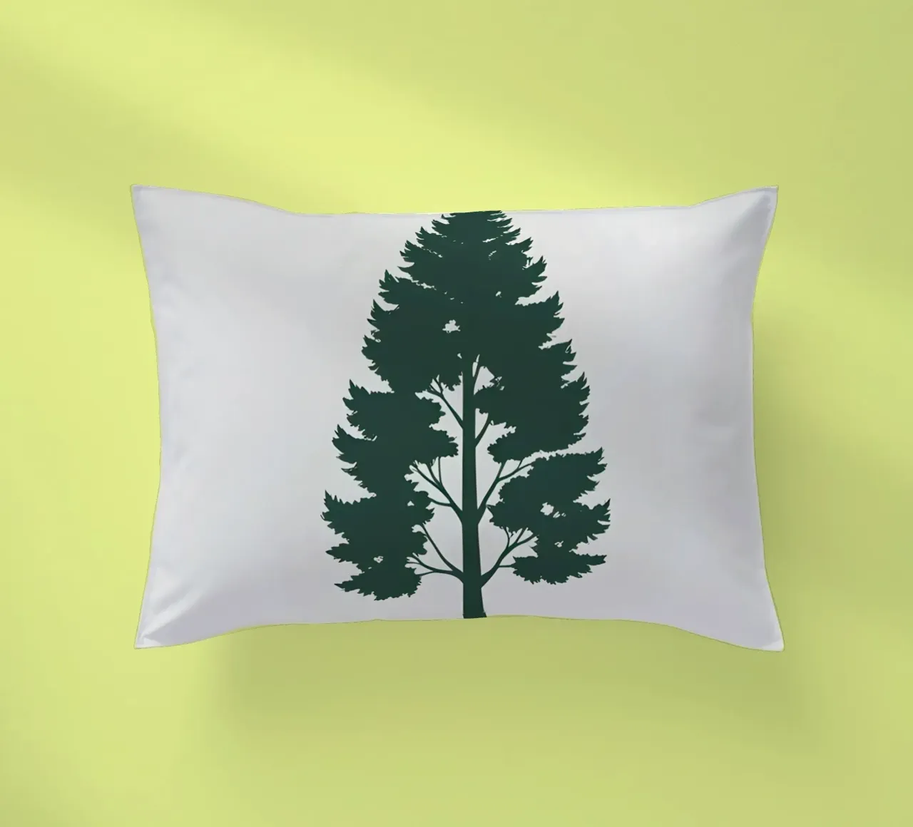 Silhouette di un singolo albero cuscino da Botanical Gallery