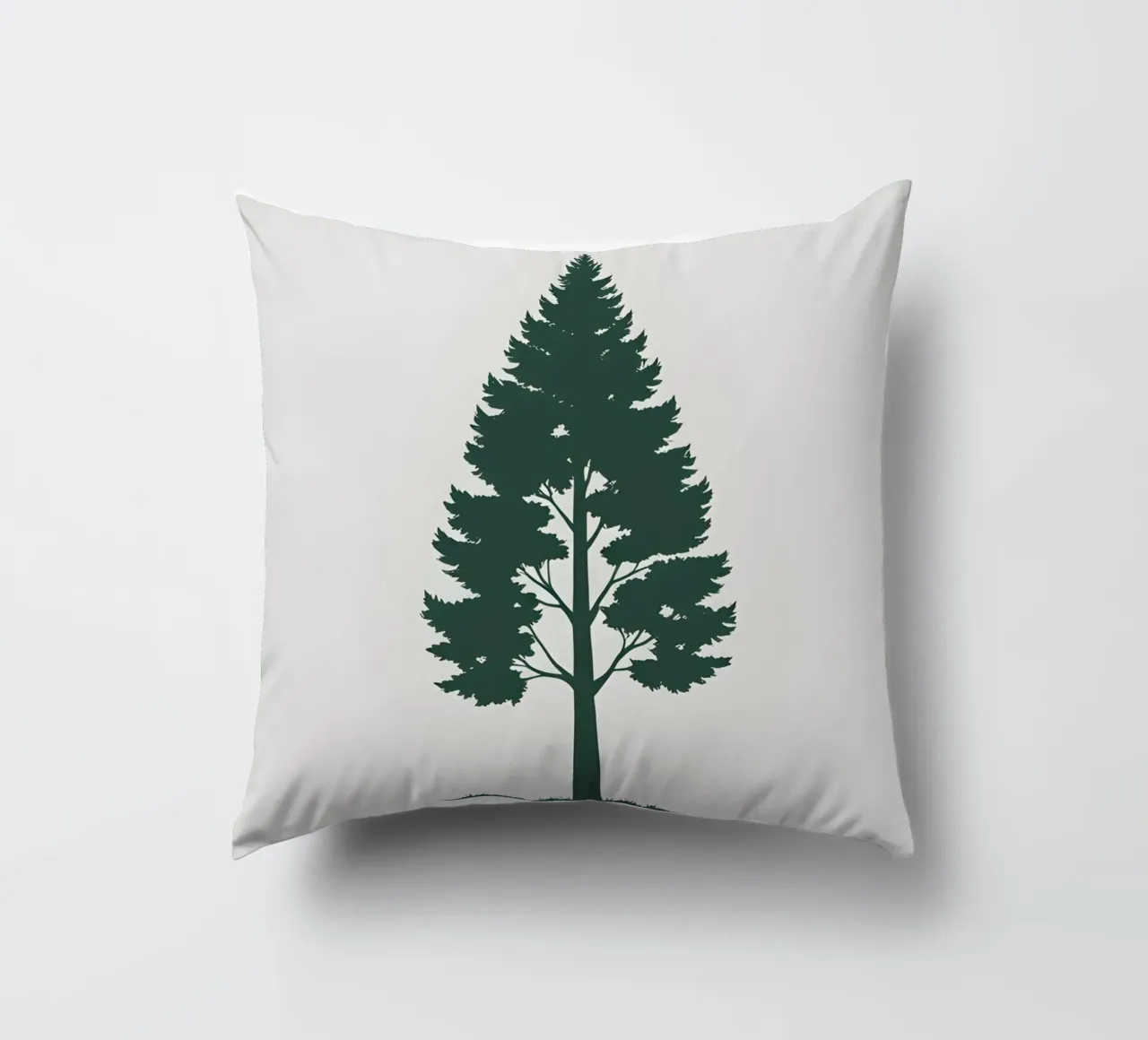 Silhouette di un singolo albero cuscino da Botanical Gallery