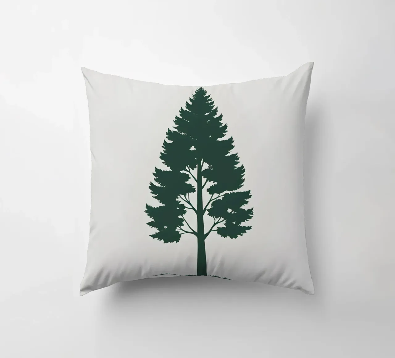 Silhouette di un singolo albero cuscino da Botanical Gallery