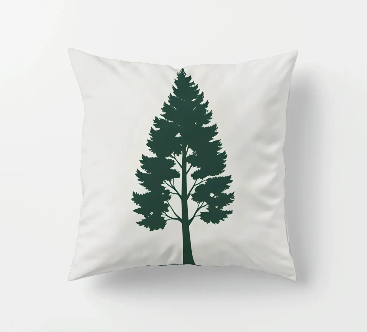 Silhouette di un singolo albero cuscino da Botanical Gallery