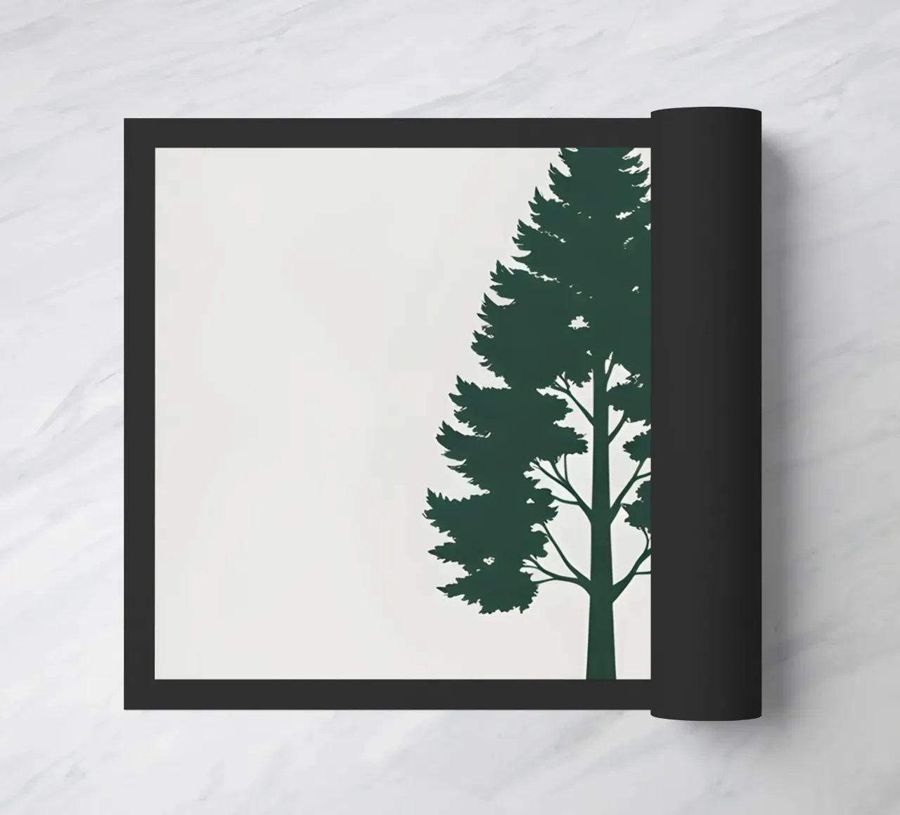 Silhouette di un singolo albero zerbino da Botanical Gallery