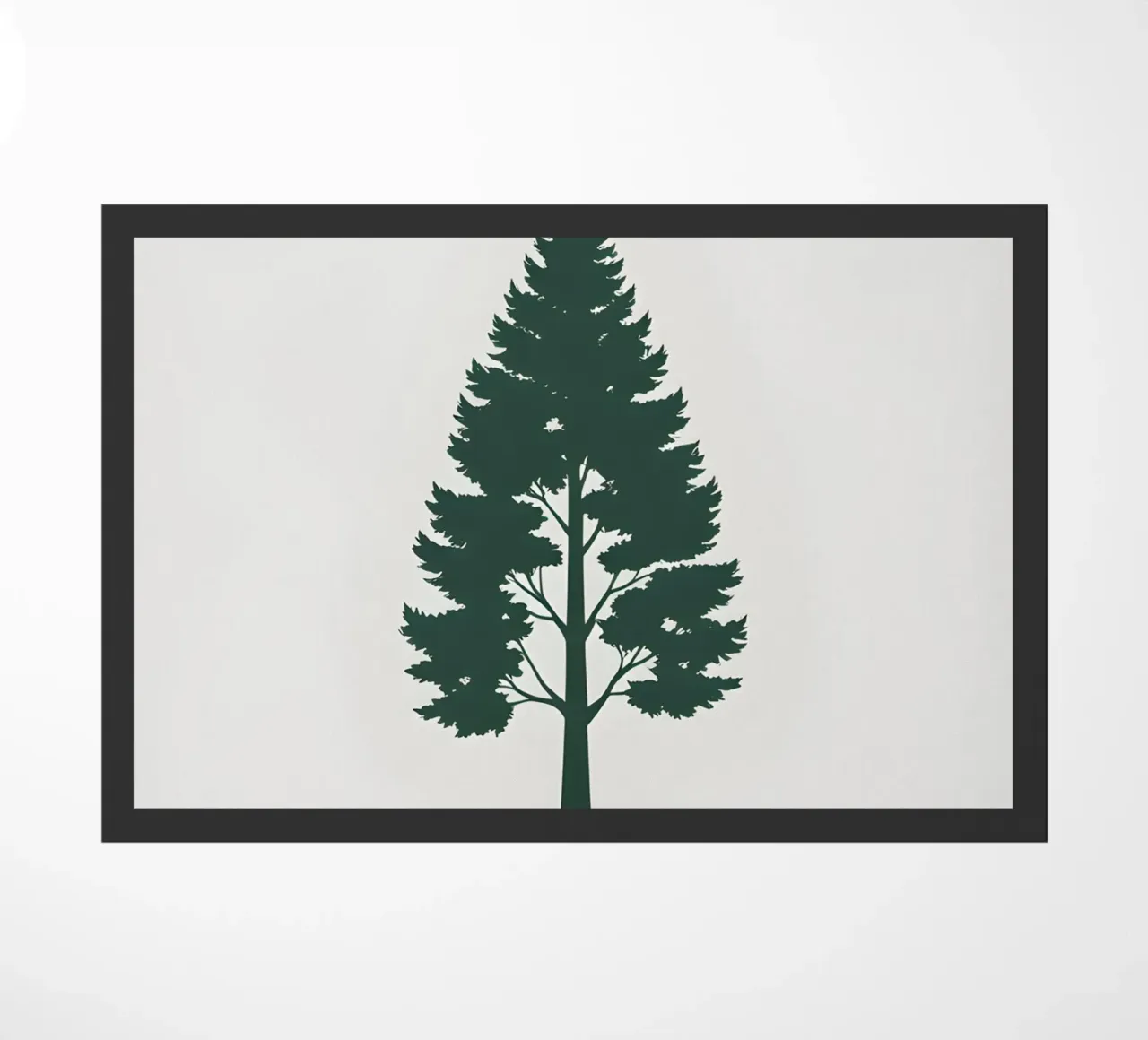 Silhouette di un singolo albero zerbino da Botanical Gallery