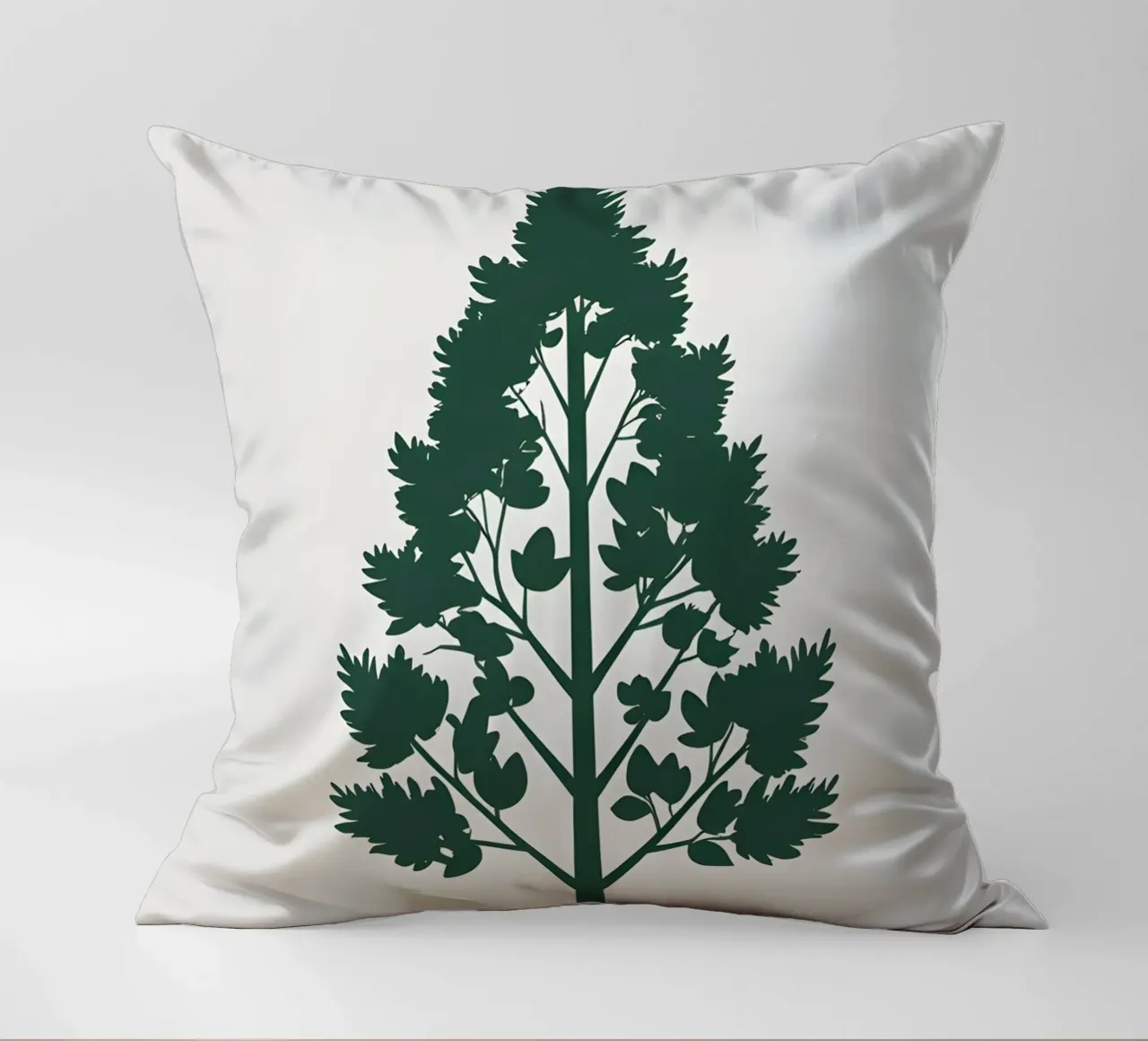 Silhouette di un singolo albero cuscino da Botanical Gallery
