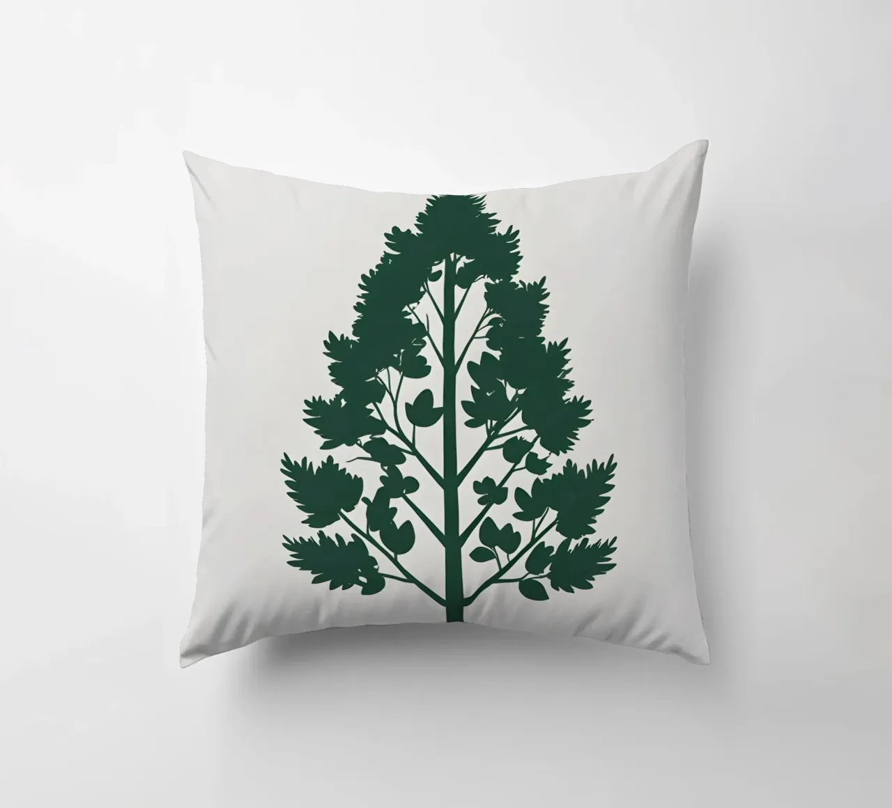 Silhouette di un singolo albero cuscino da Botanical Gallery
