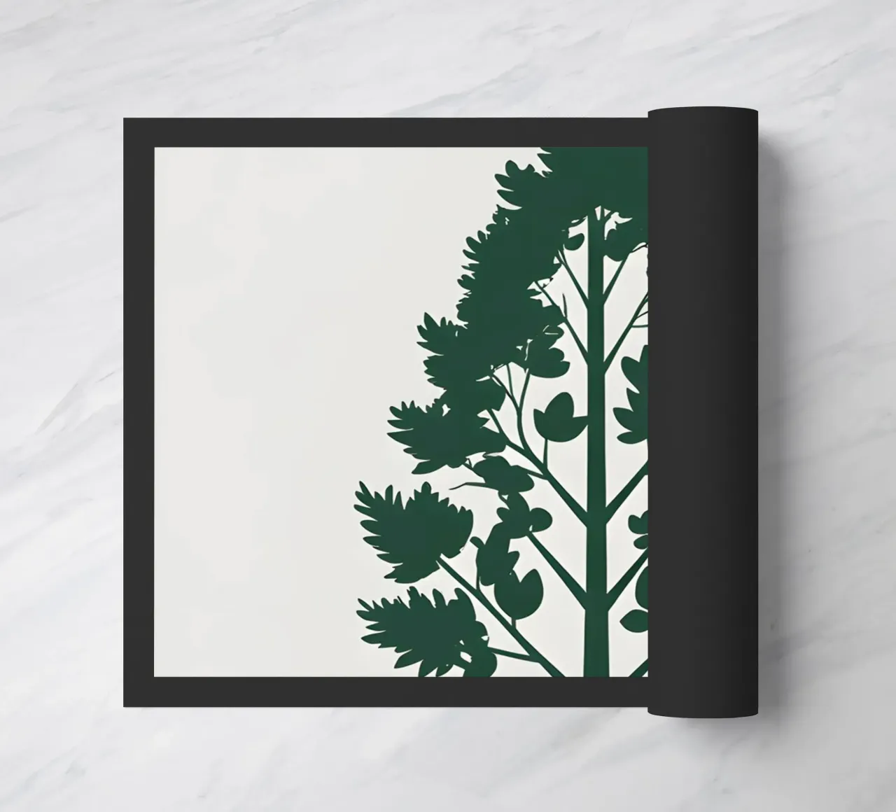 Silhouette di un singolo albero zerbino da Botanical Gallery