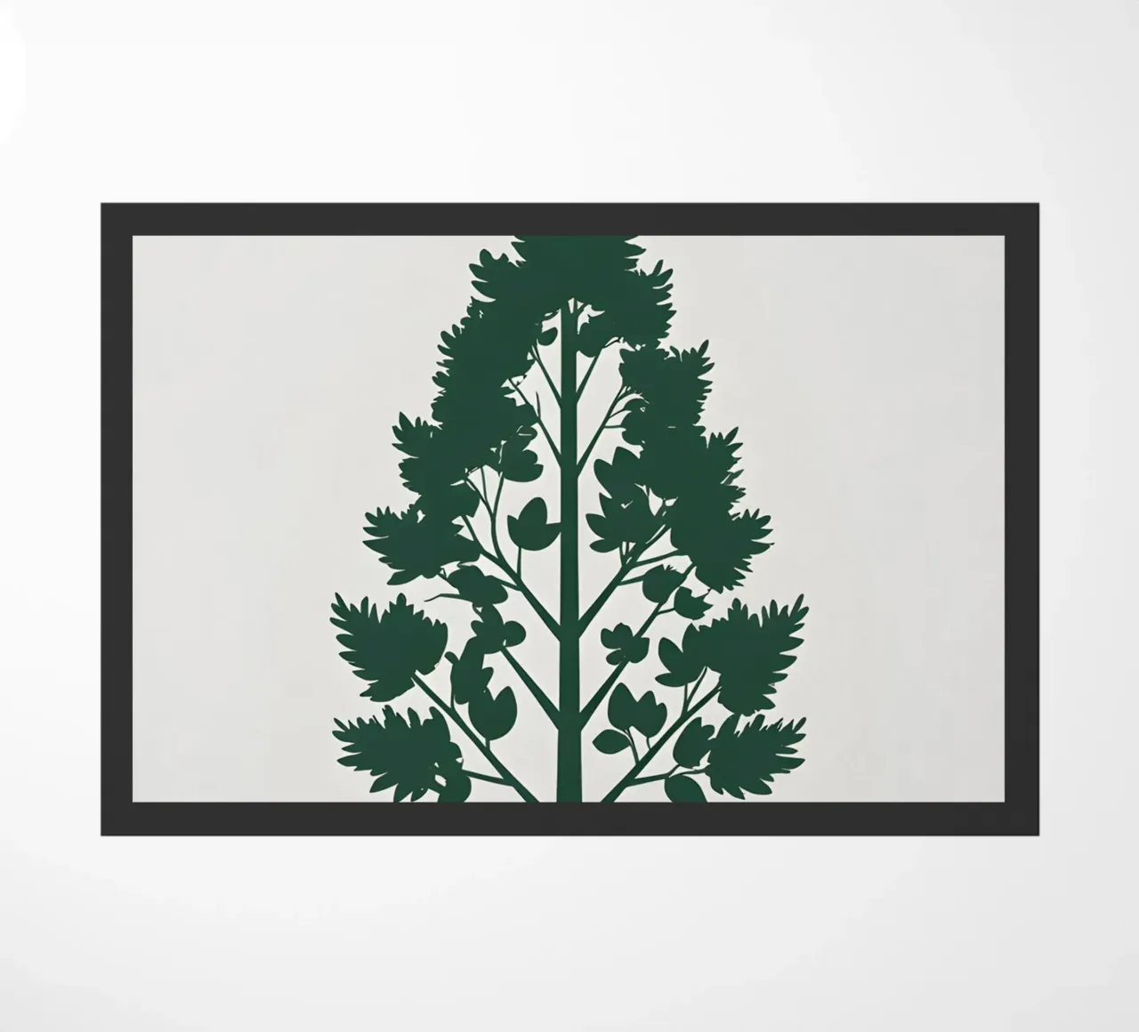 Silhouette di un singolo albero zerbino da Botanical Gallery
