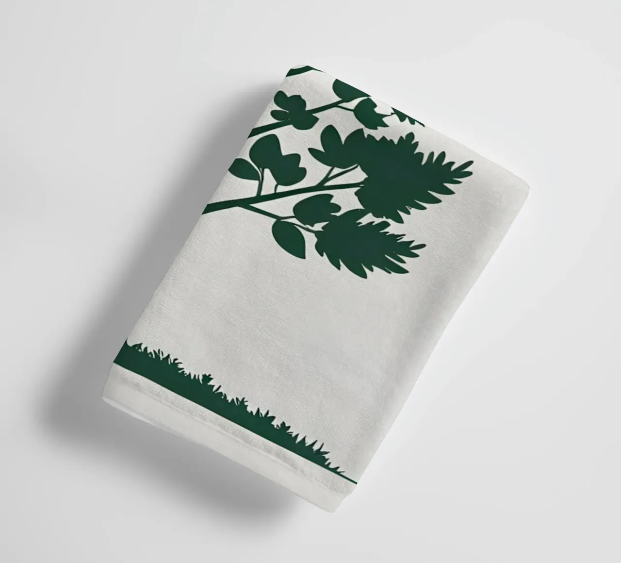Silhouette di un singolo albero asciugamano da bagno da Botanical Gallery