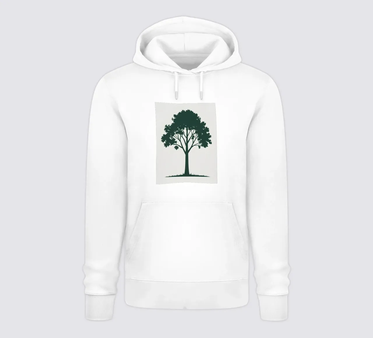 Silhouette di un singolo albero felpa con cappuccio da Botanical Gallery