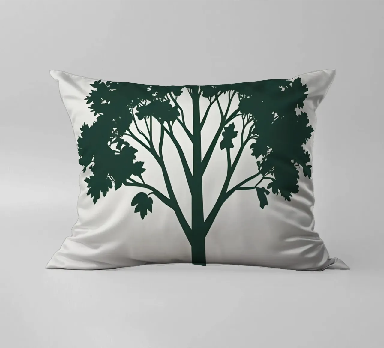 Silhouette di un singolo albero cuscino da Botanical Gallery
