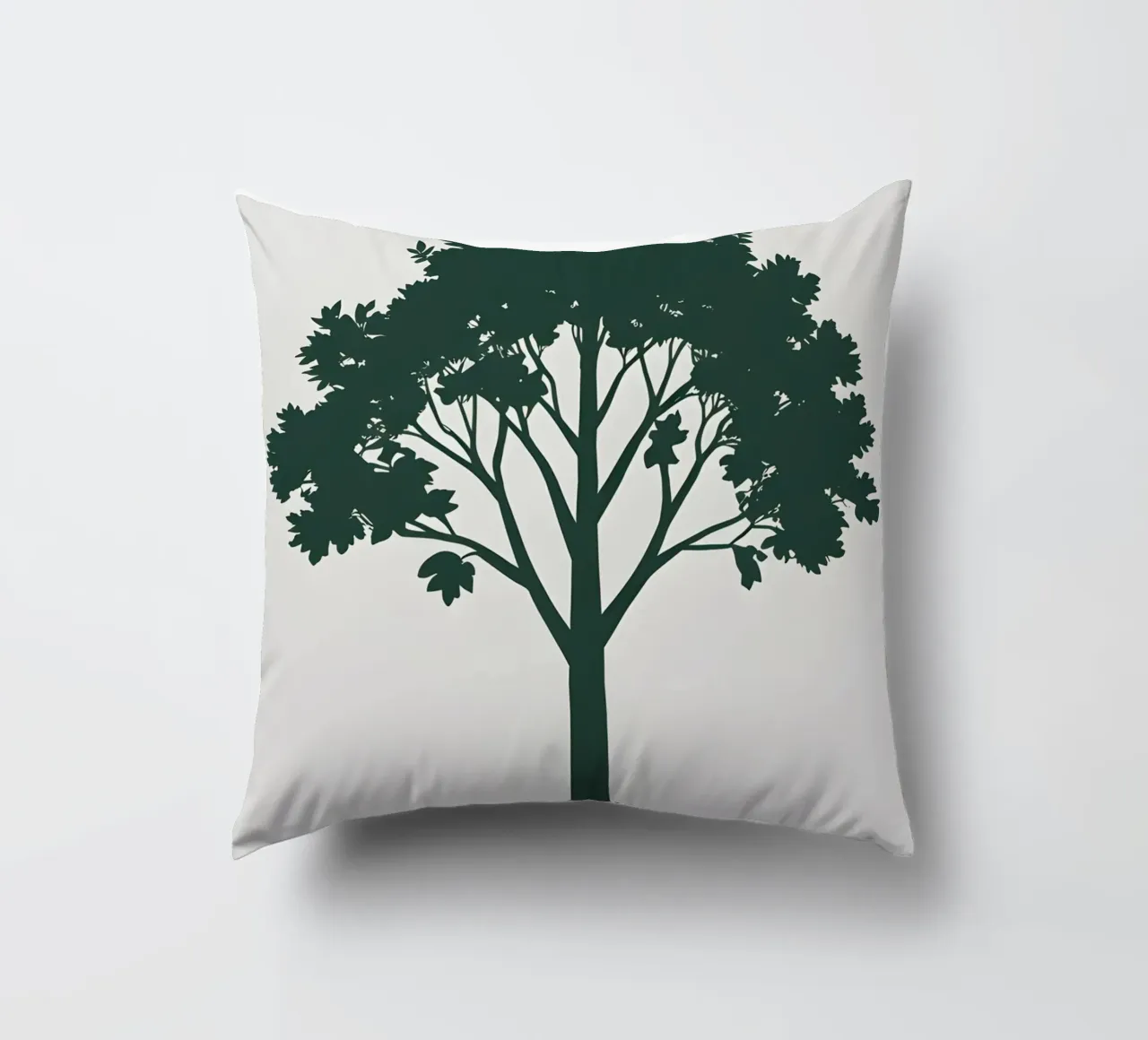 Silhouette di un singolo albero cuscino da Botanical Gallery