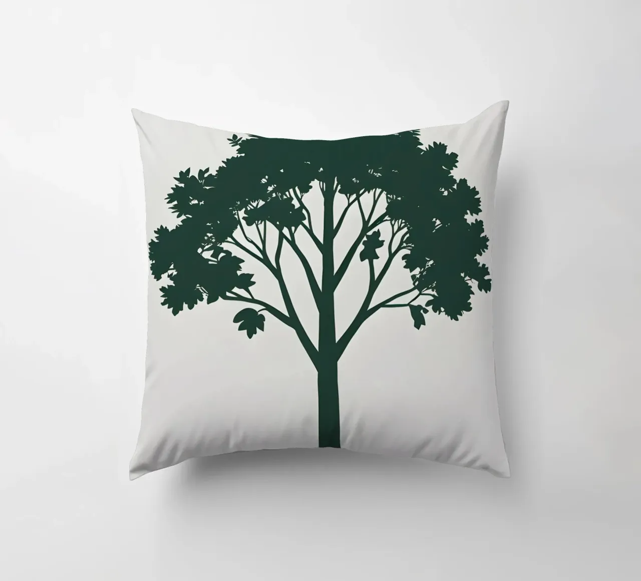 Silhouette di un singolo albero cuscino da Botanical Gallery