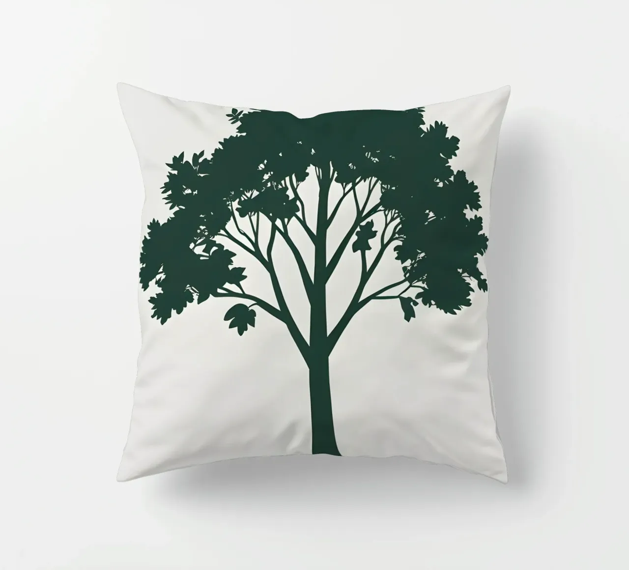 Silhouette di un singolo albero cuscino da Botanical Gallery