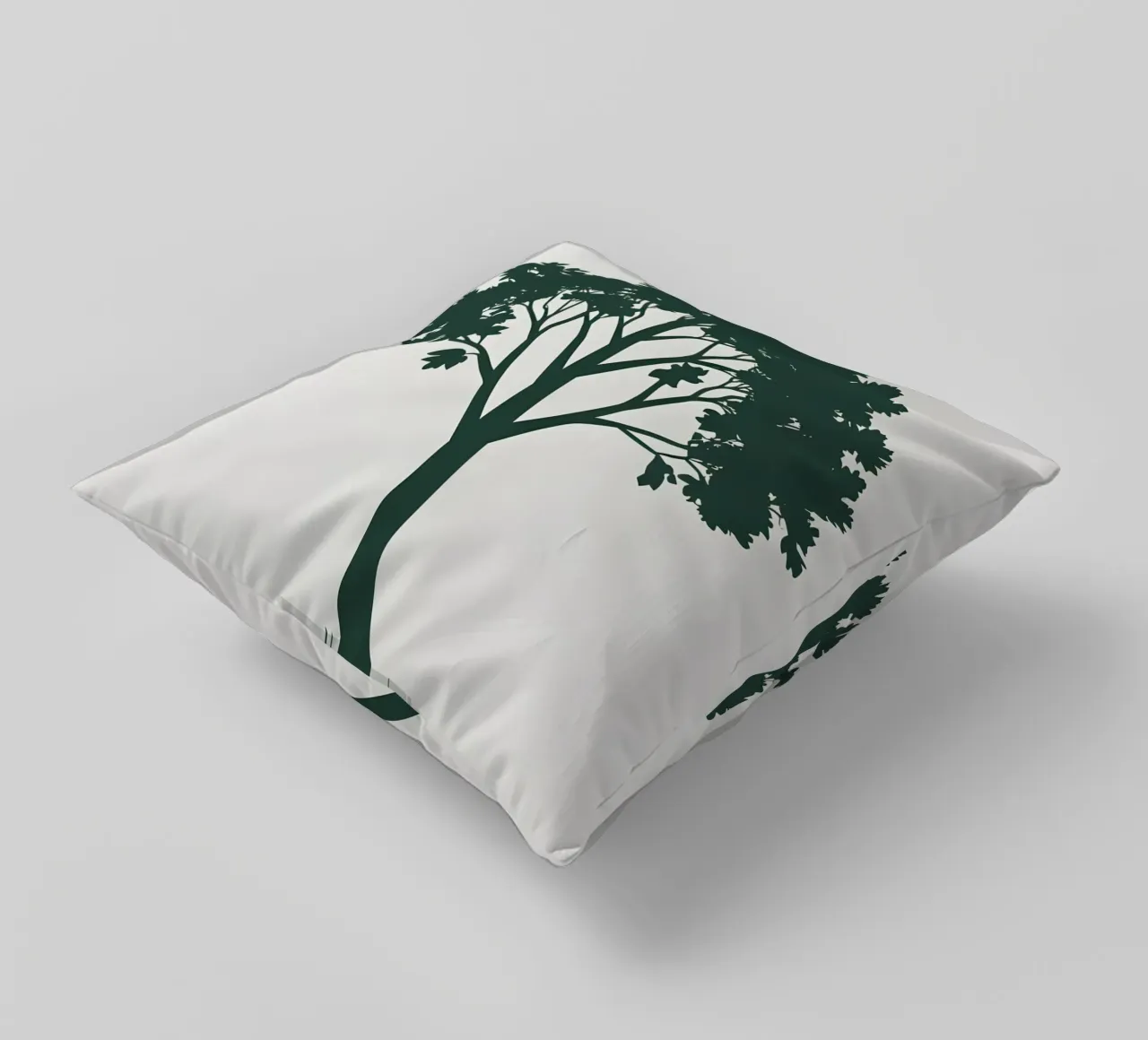 Silhouette di un singolo albero cuscino da Botanical Gallery