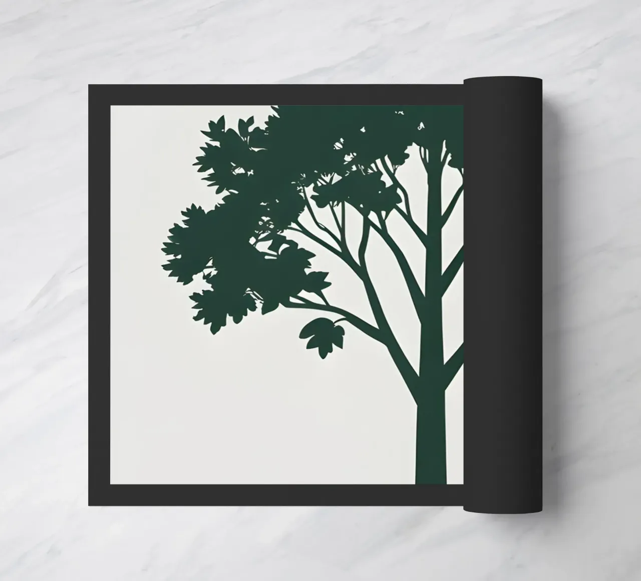 Silhouette di un singolo albero zerbino da Botanical Gallery
