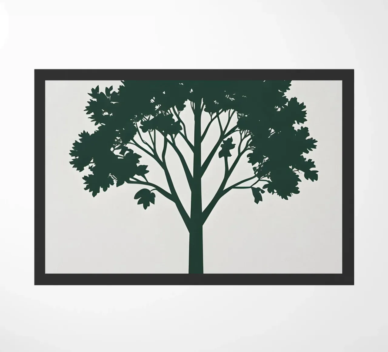 Silhouette di un singolo albero zerbino da Botanical Gallery