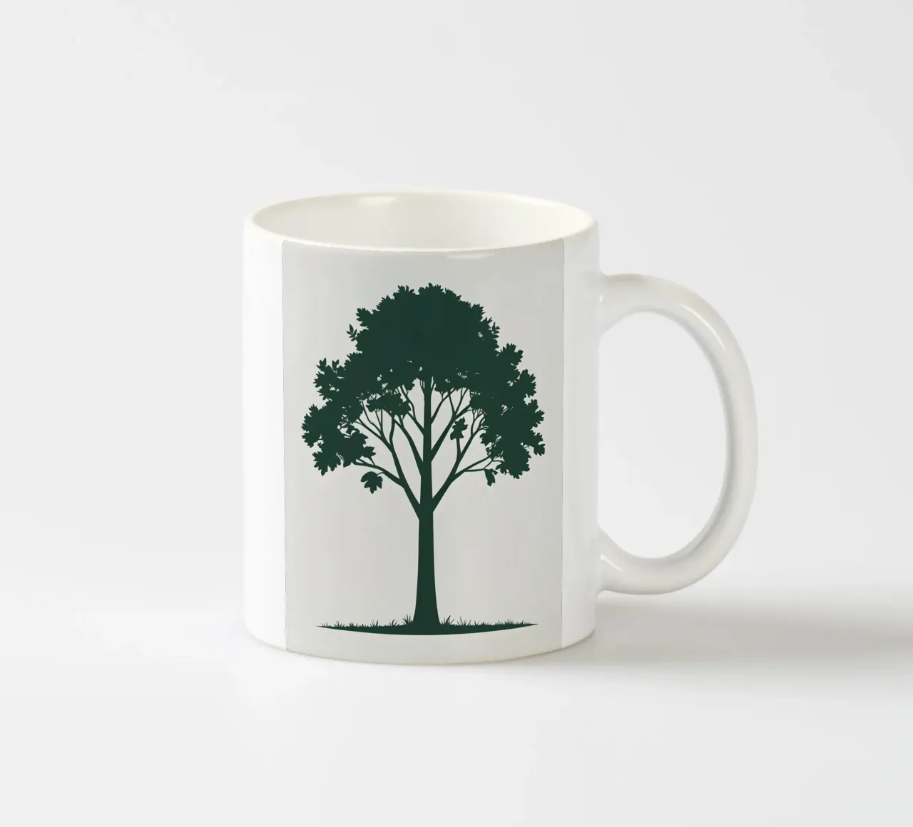 Silhouette di un singolo albero tazza in ceramica da Botanical Gallery