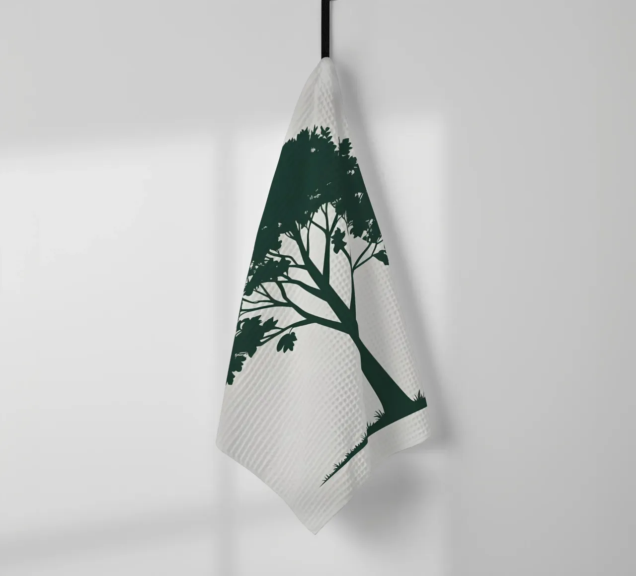 Silhouette d'un seul arbre torchon de Botanical Gallery