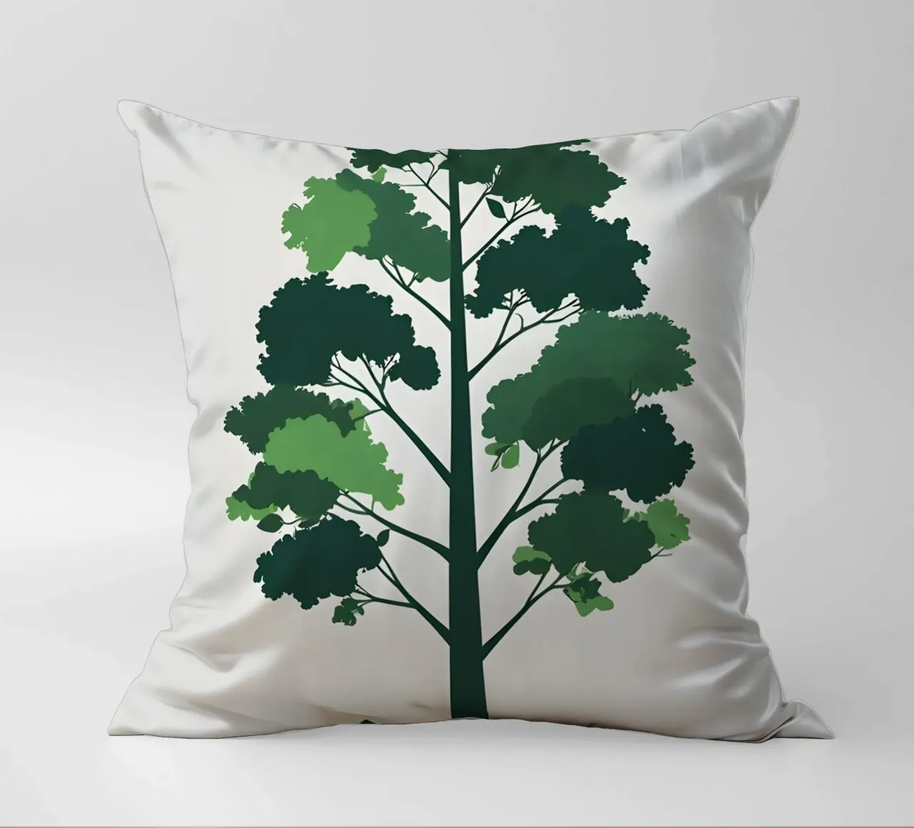 Silhouette di un singolo albero cuscino da Botanical Gallery