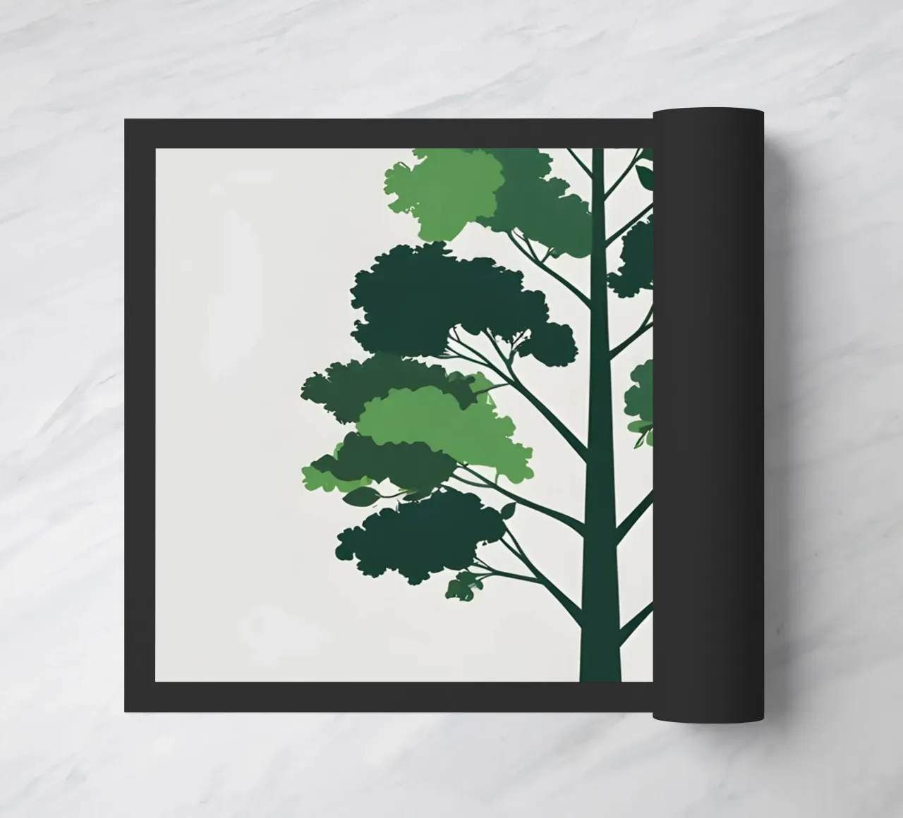 Silhouette di un singolo albero zerbino da Botanical Gallery