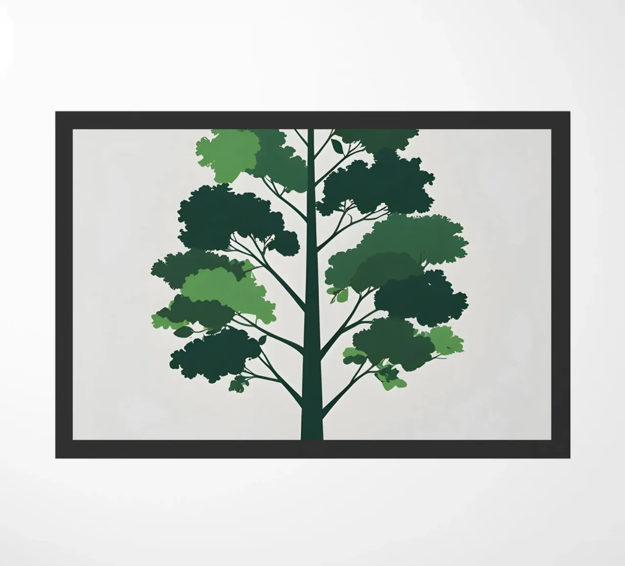 Silhouette di un singolo albero zerbino da Botanical Gallery
