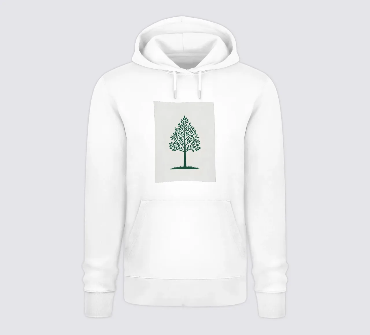 Sagoma di un singolo albero felpa con cappuccio da Botanical Gallery
