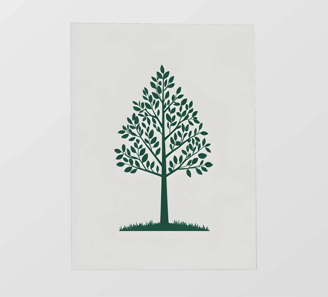Sagoma di un singolo albero telo in pvc da Botanical Gallery