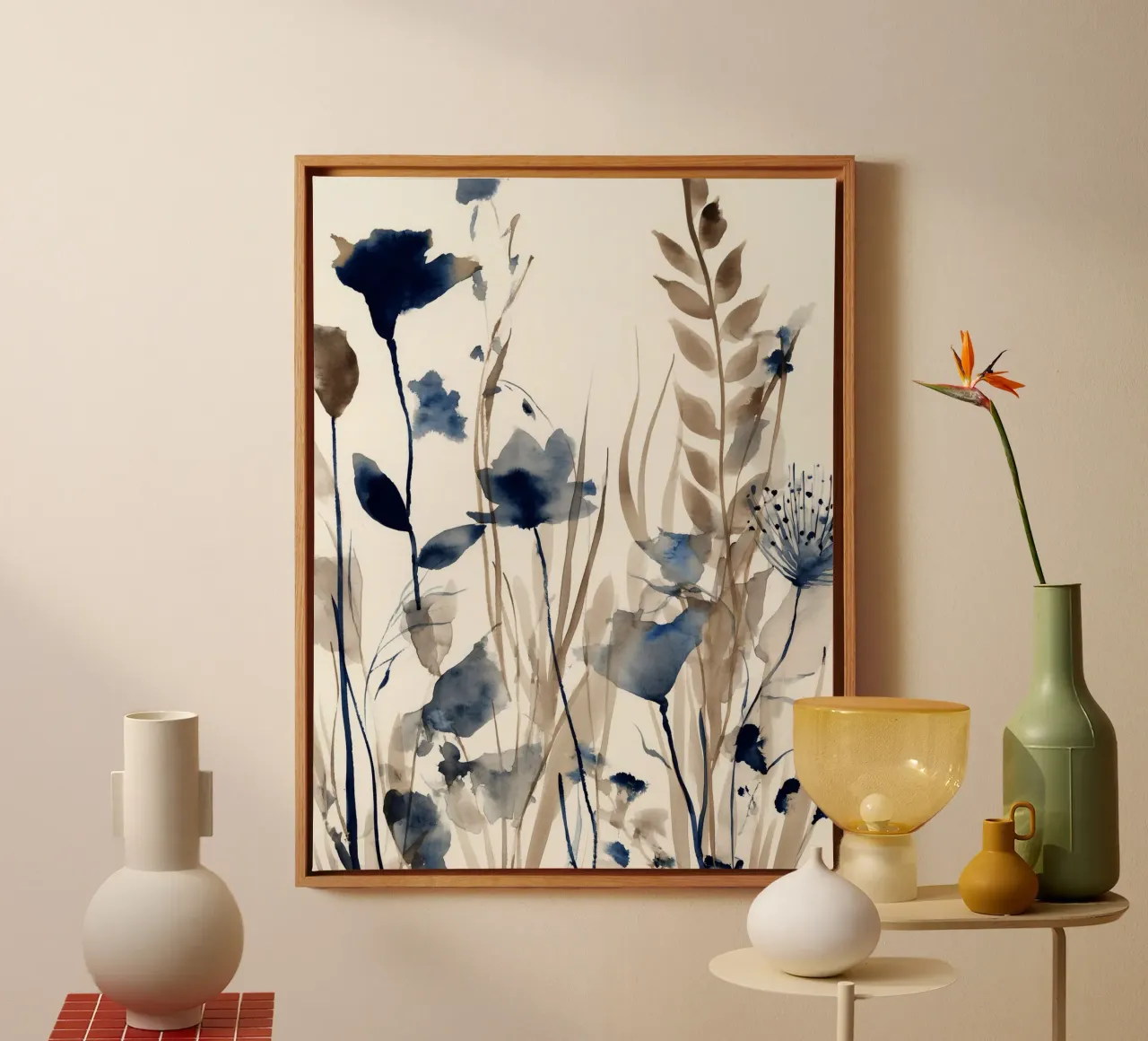 Sagome di campo tela con Cornice a cassetta da Sophia Calder Studio