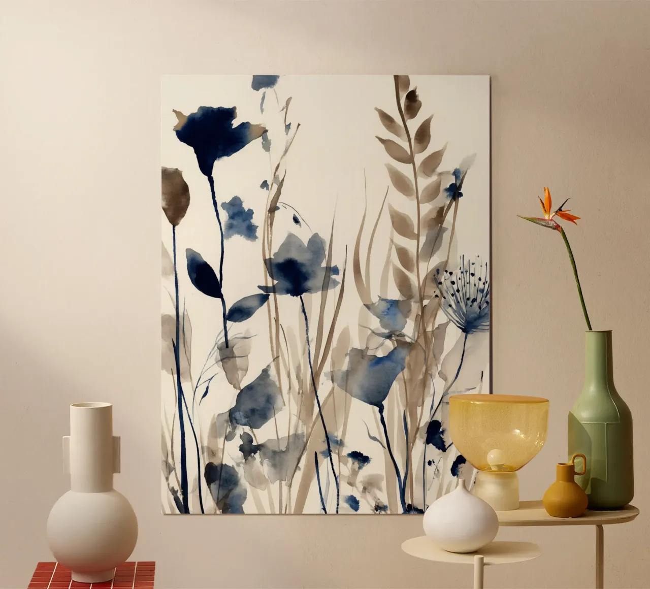 Sagome di campo poster con telaio in legno da Sophia Calder Studio