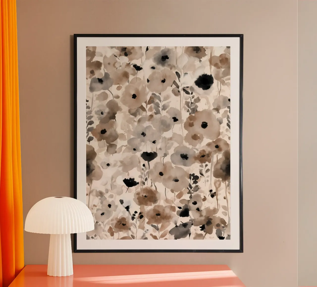 Campo di fioritura morbido poster da Sophia Calder Studio