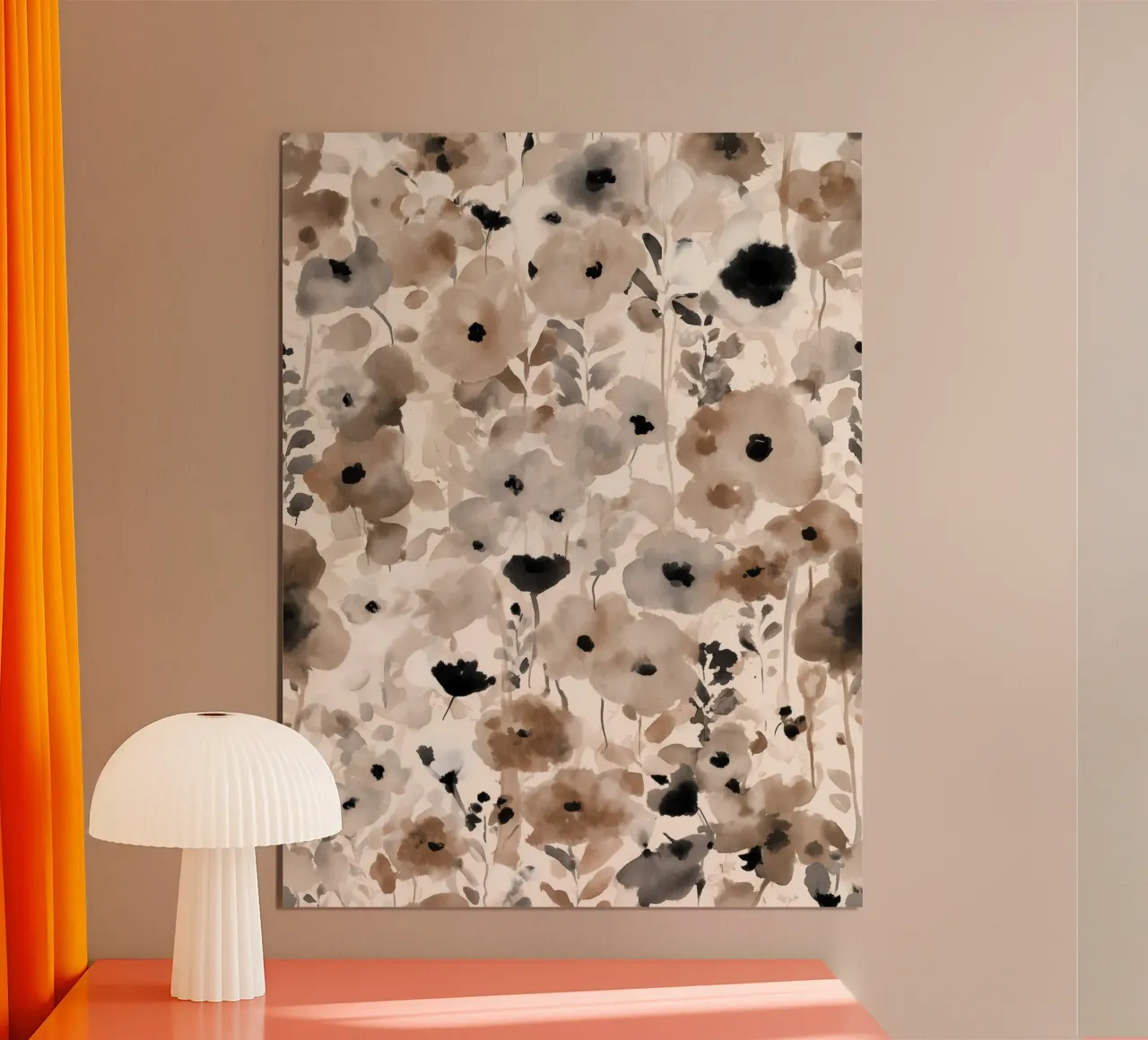 Campo di fioritura morbido poster da Sophia Calder Studio