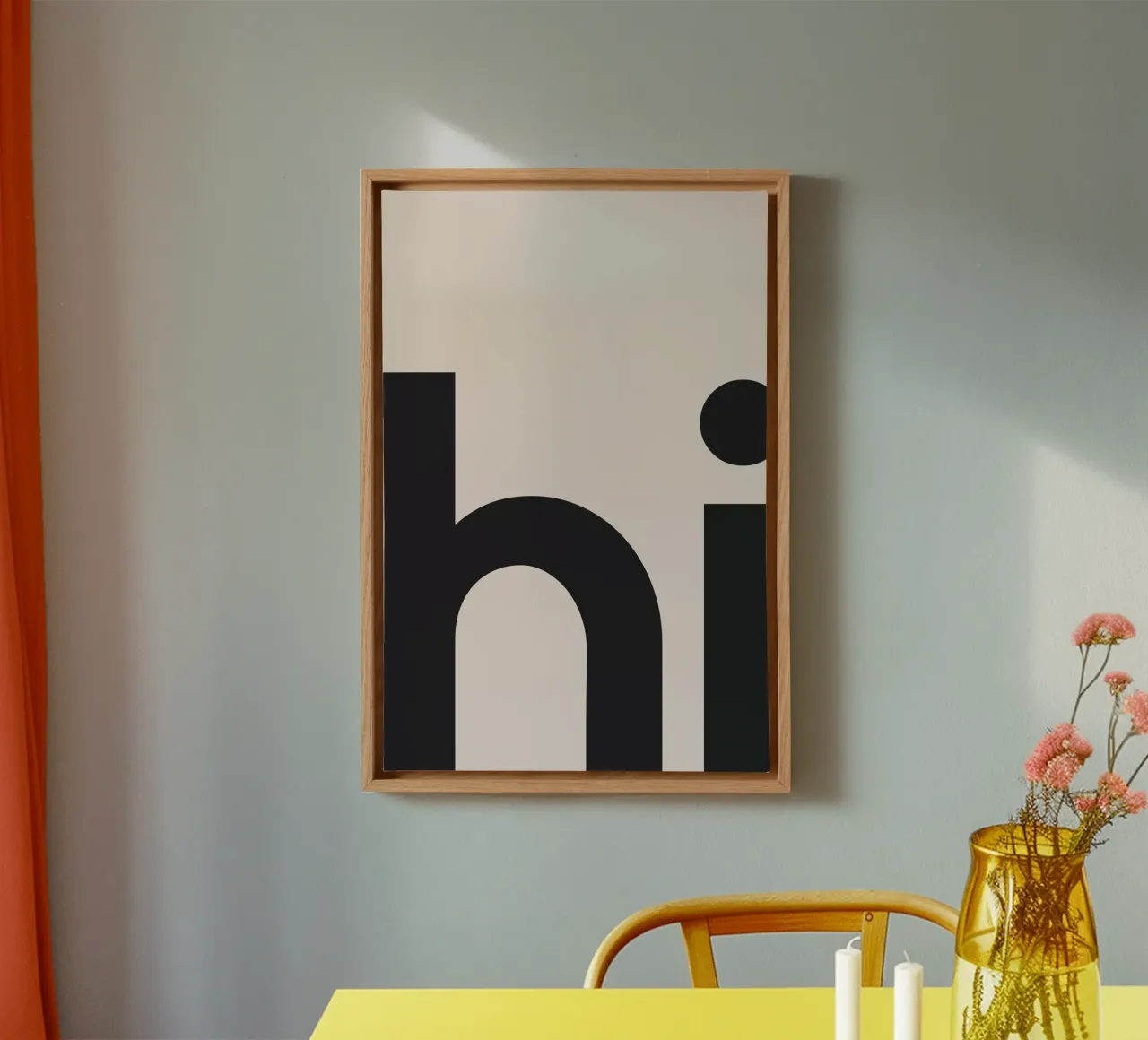 Hi Beige toile de Mottos by Sinan Saydik