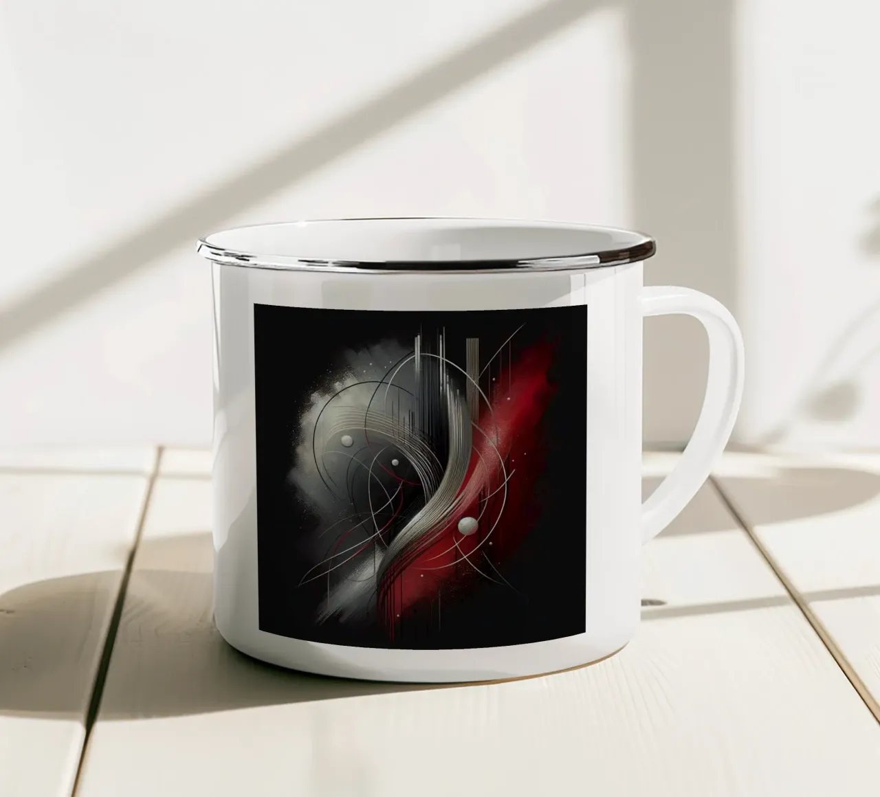 Design astratto tazza in smalto da BenCoStyle