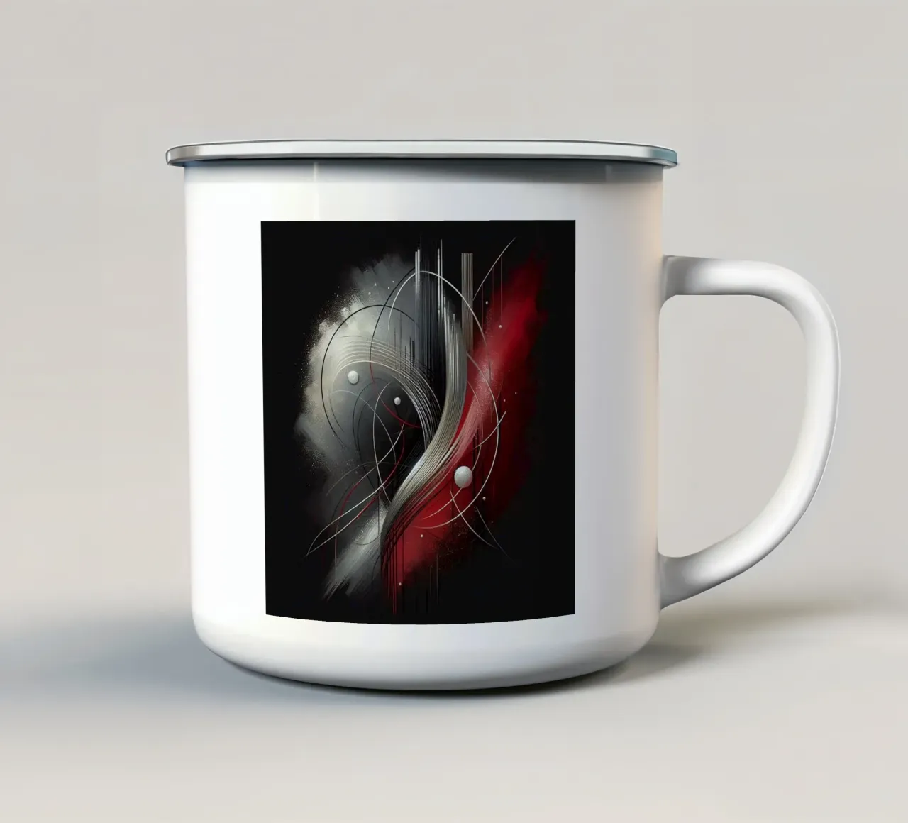 Design astratto tazza in smalto da BenCoStyle