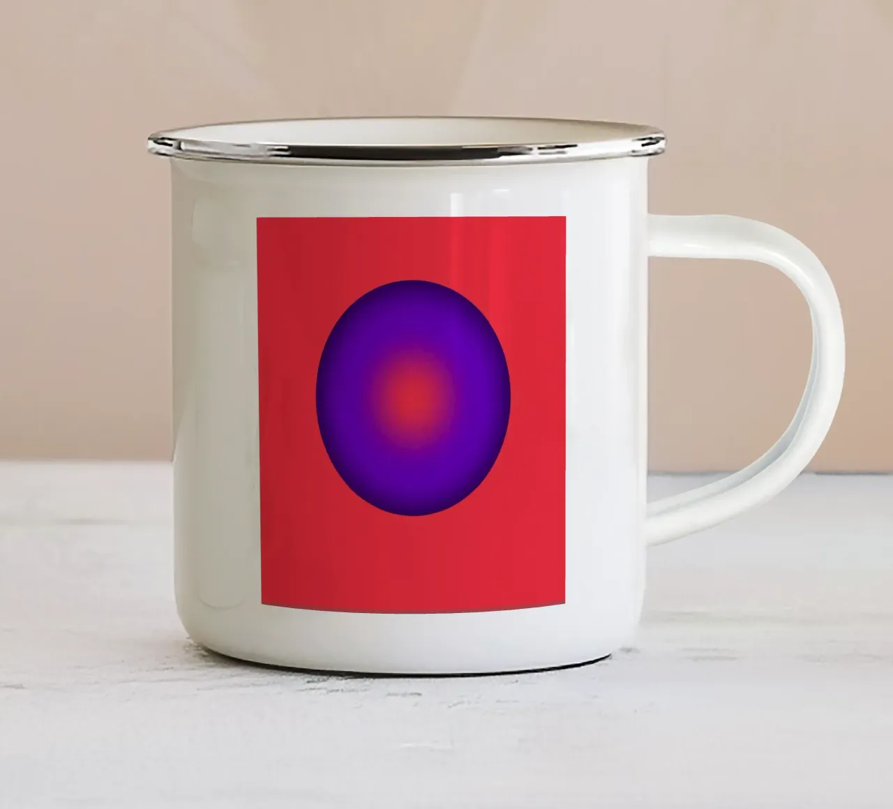 Palla blu tazza in smalto da BenCoStyle