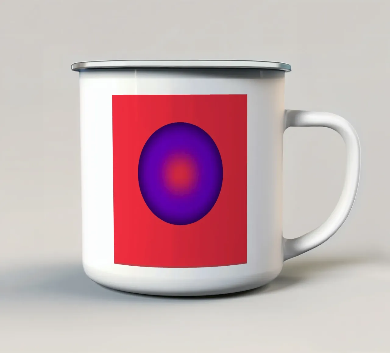 Palla blu tazza in smalto da BenCoStyle