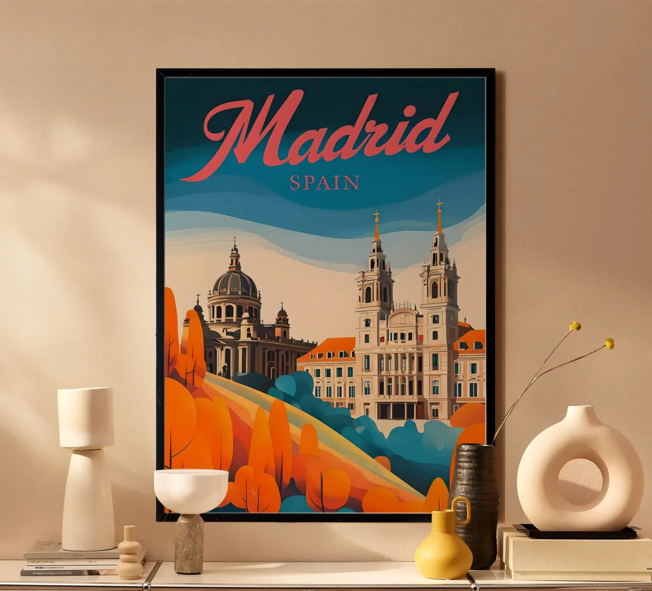 Poster di viaggio di Madrid, Spagna poster da 🥝 KIWI STORE
