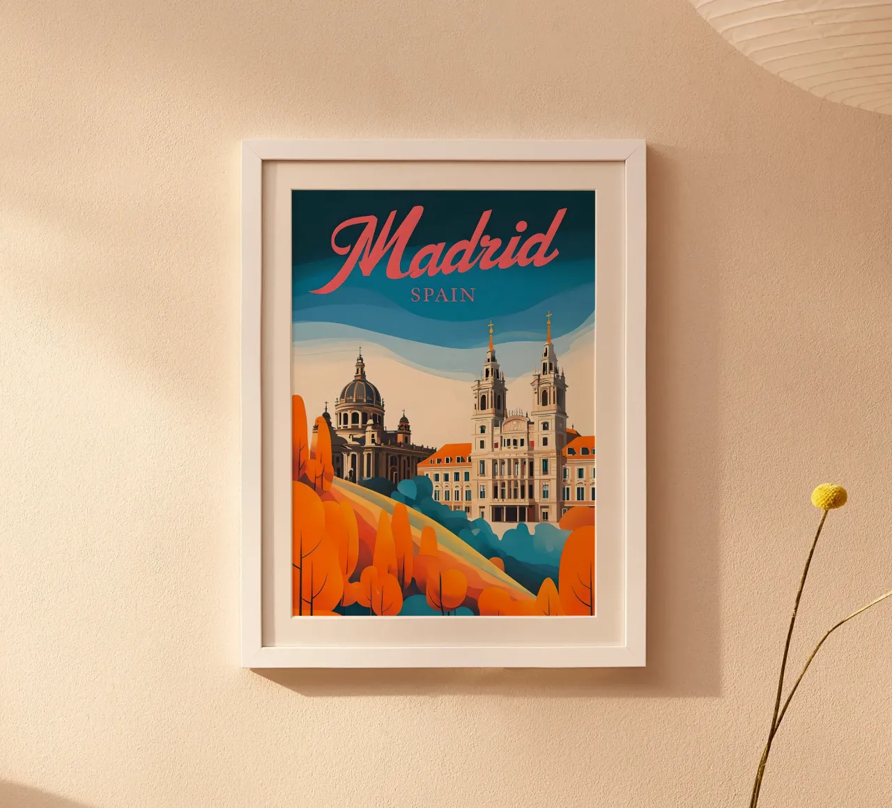 Poster di viaggio di Madrid, Spagna poster da 🥝 KIWI STORE
