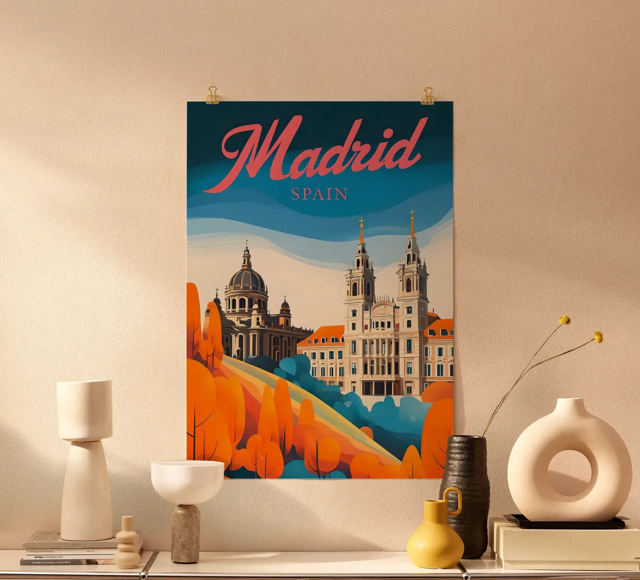 Poster di viaggio di Madrid, Spagna poster da 🥝 KIWI STORE