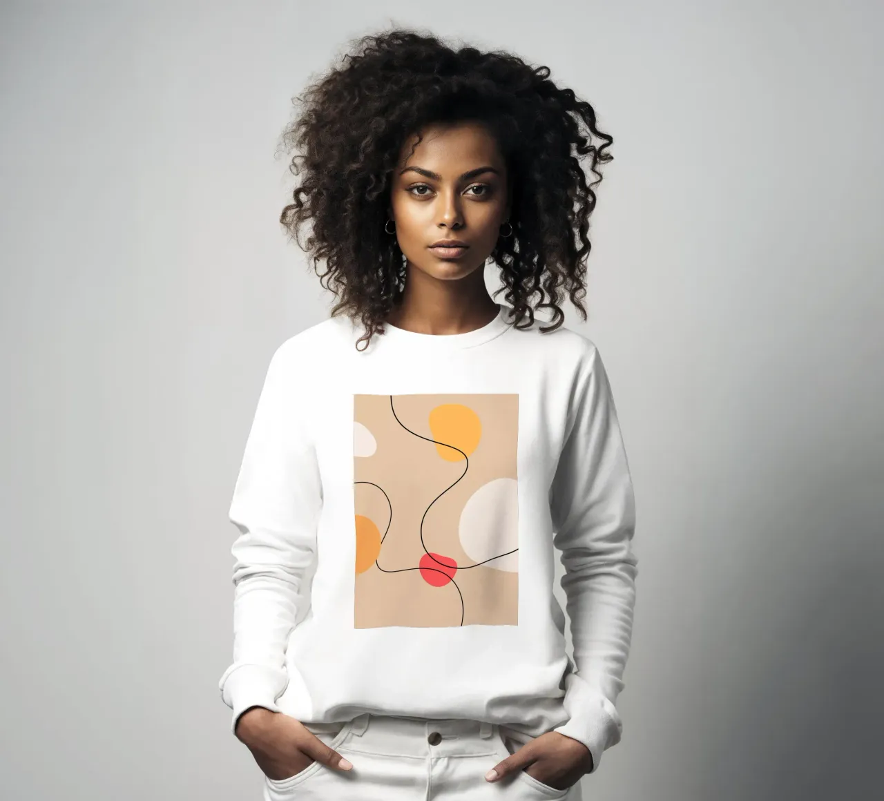 Abstract Art Poster | Modern Digital Print | Minimalist felpa da PrintCessStudio