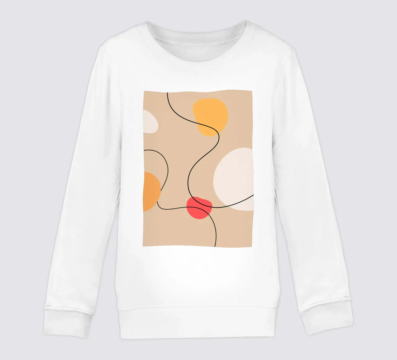 Abstract Art Poster | Modern Digital Print | Minimalist felpa bambino da PrintCessStudio