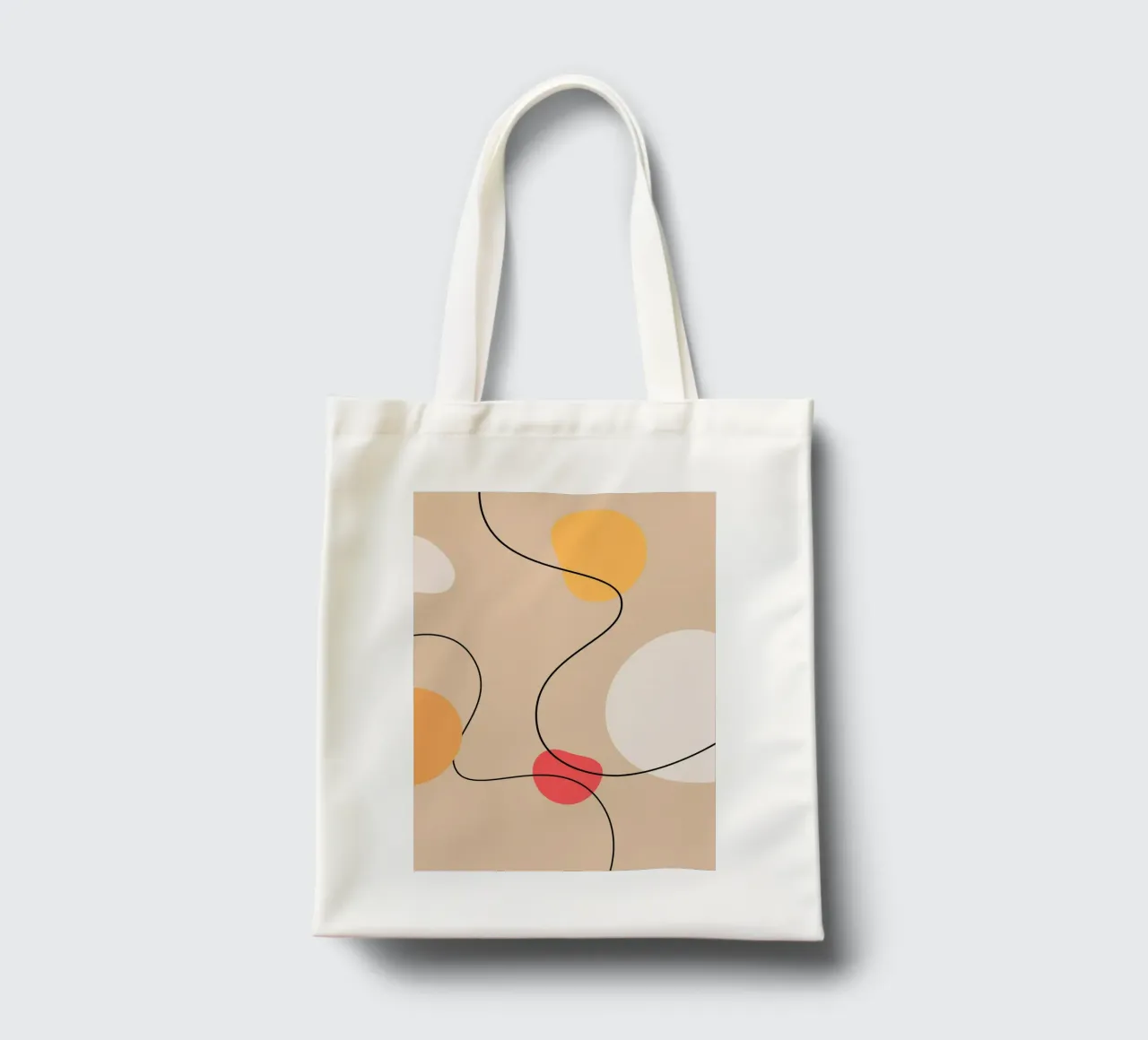 Abstract Art Poster | Modern Digital Print | Minimalist borsa in juta da PrintCessStudio
