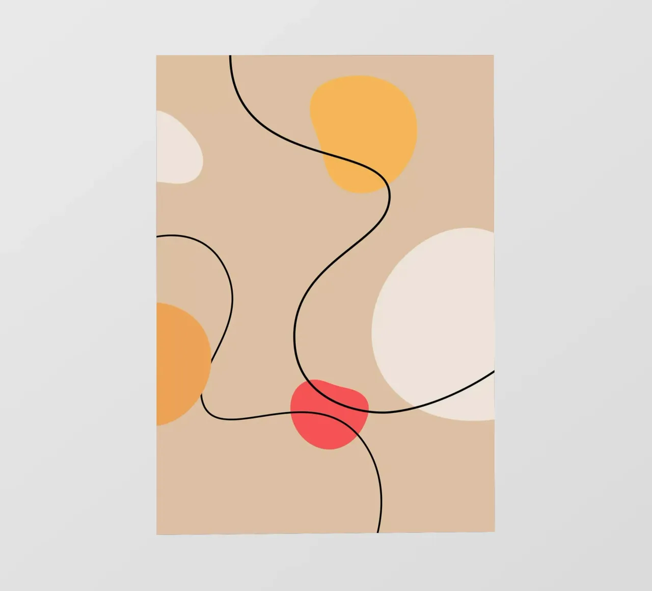 Abstract Art Poster | Modern Digital Print | Minimalist telo in pvc da PrintCessStudio