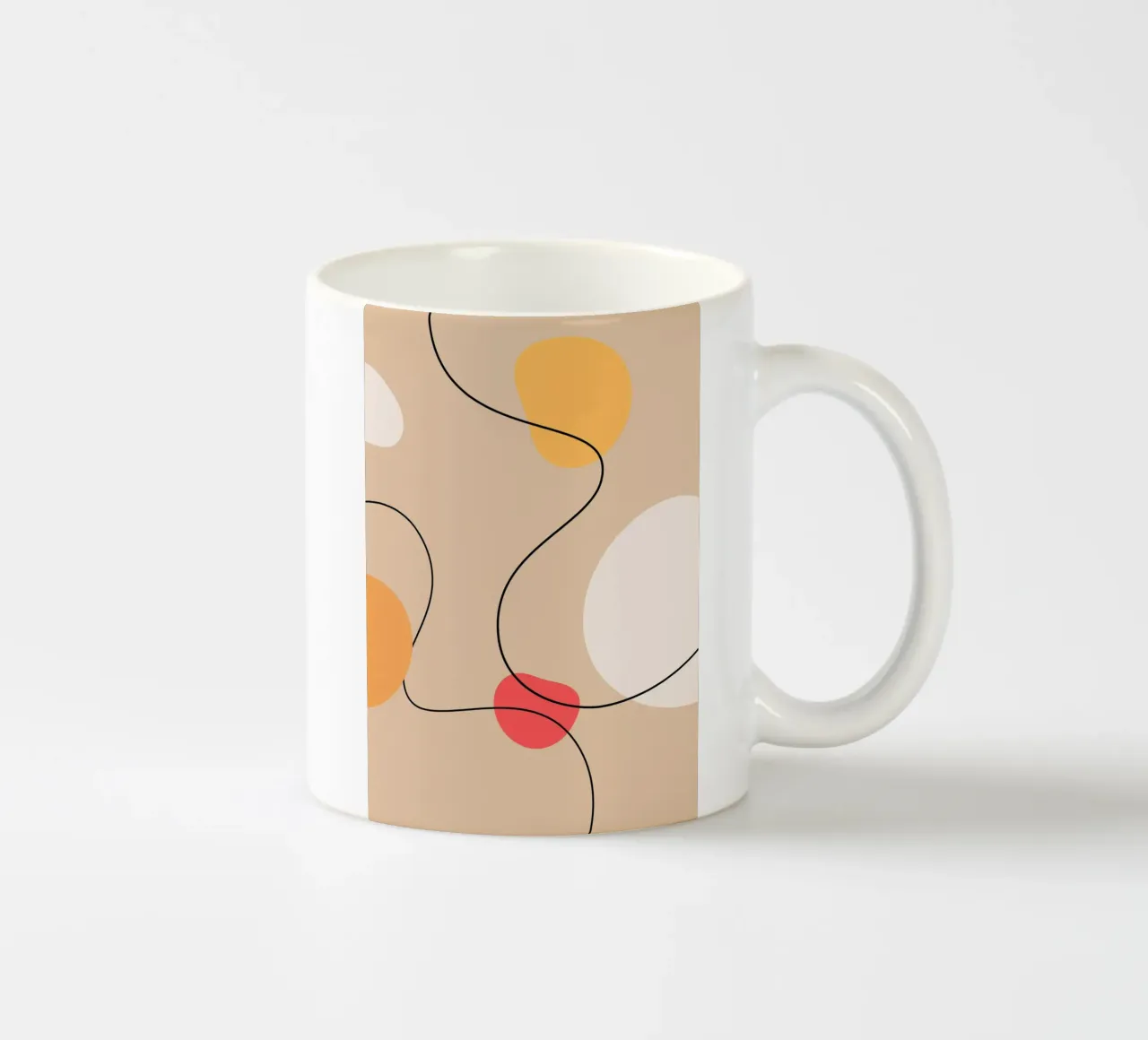 Abstract Art Poster | Modern Digital Print | Minimalist Keramik Tasse von PrintCessStudio