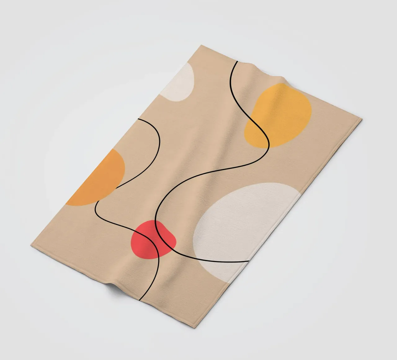 Abstract Art Poster | Modern Digital Print | Minimalist coperta in pile da PrintCessStudio