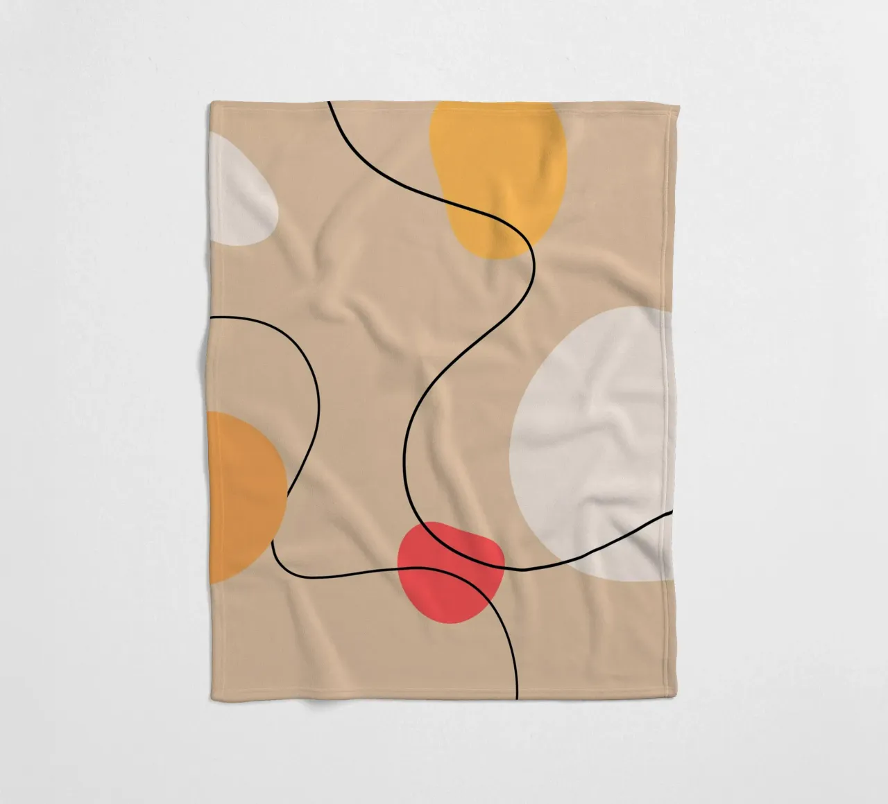 Abstract Art Poster | Modern Digital Print | Minimalist coperta in pile da PrintCessStudio
