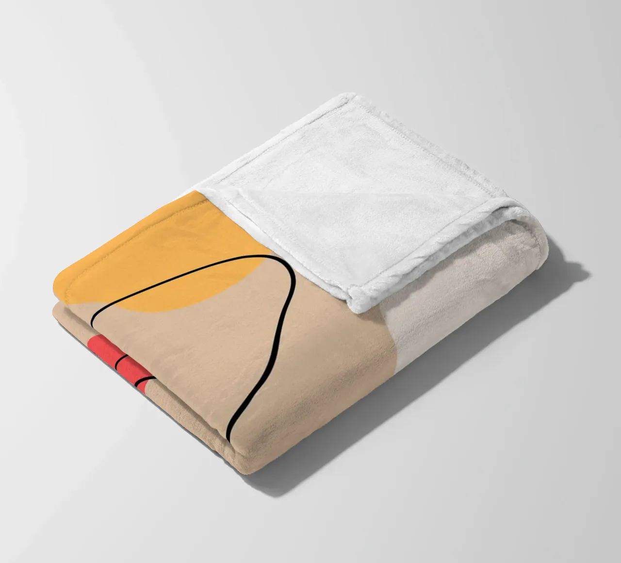 Abstract Art Poster | Modern Digital Print | Minimalist coperta in pile da PrintCessStudio